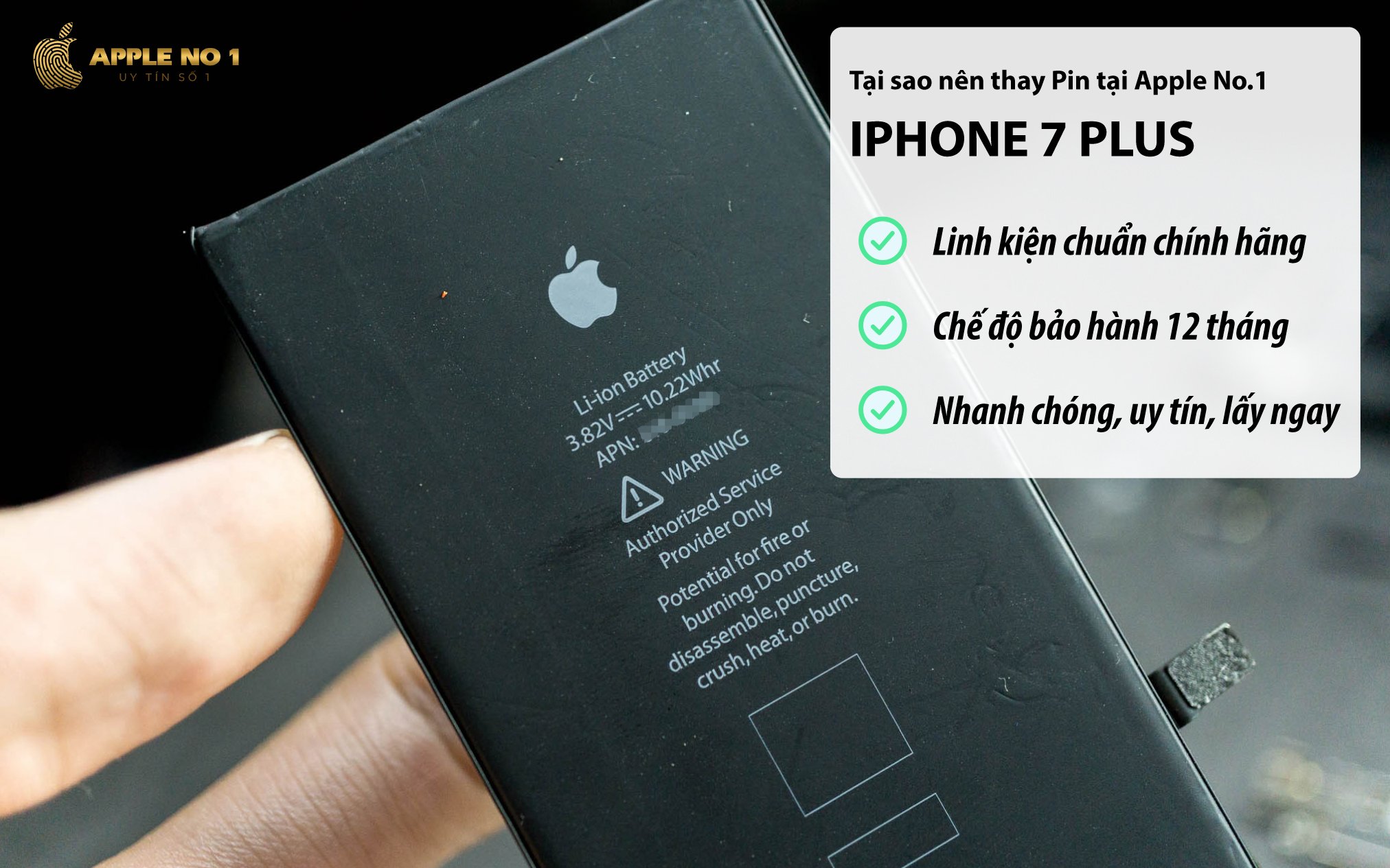 Thay pin iPhone 7 Plus tai Apple No.1