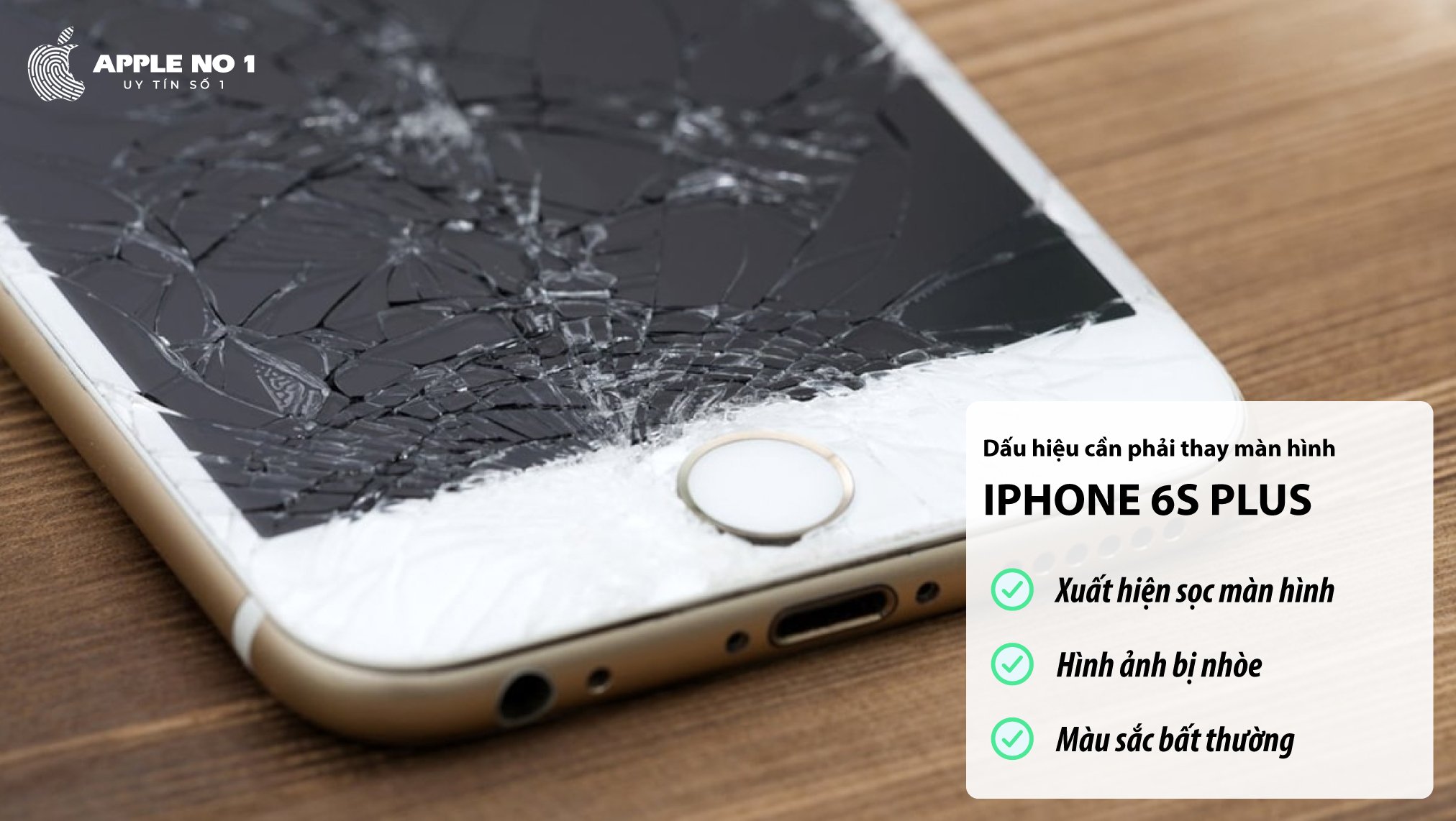 Những dấu hiệu cần phải thay màn hình iPhone 6S Plus chính hãng ?