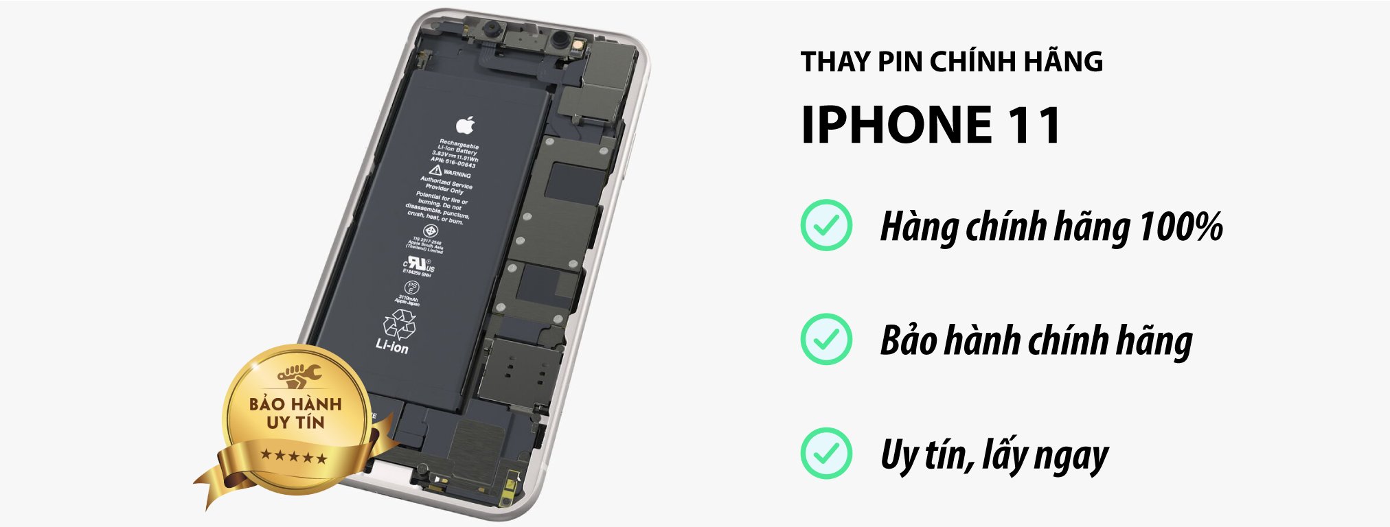 thay pin iPhone 11 chính hãng tại Hà Nội